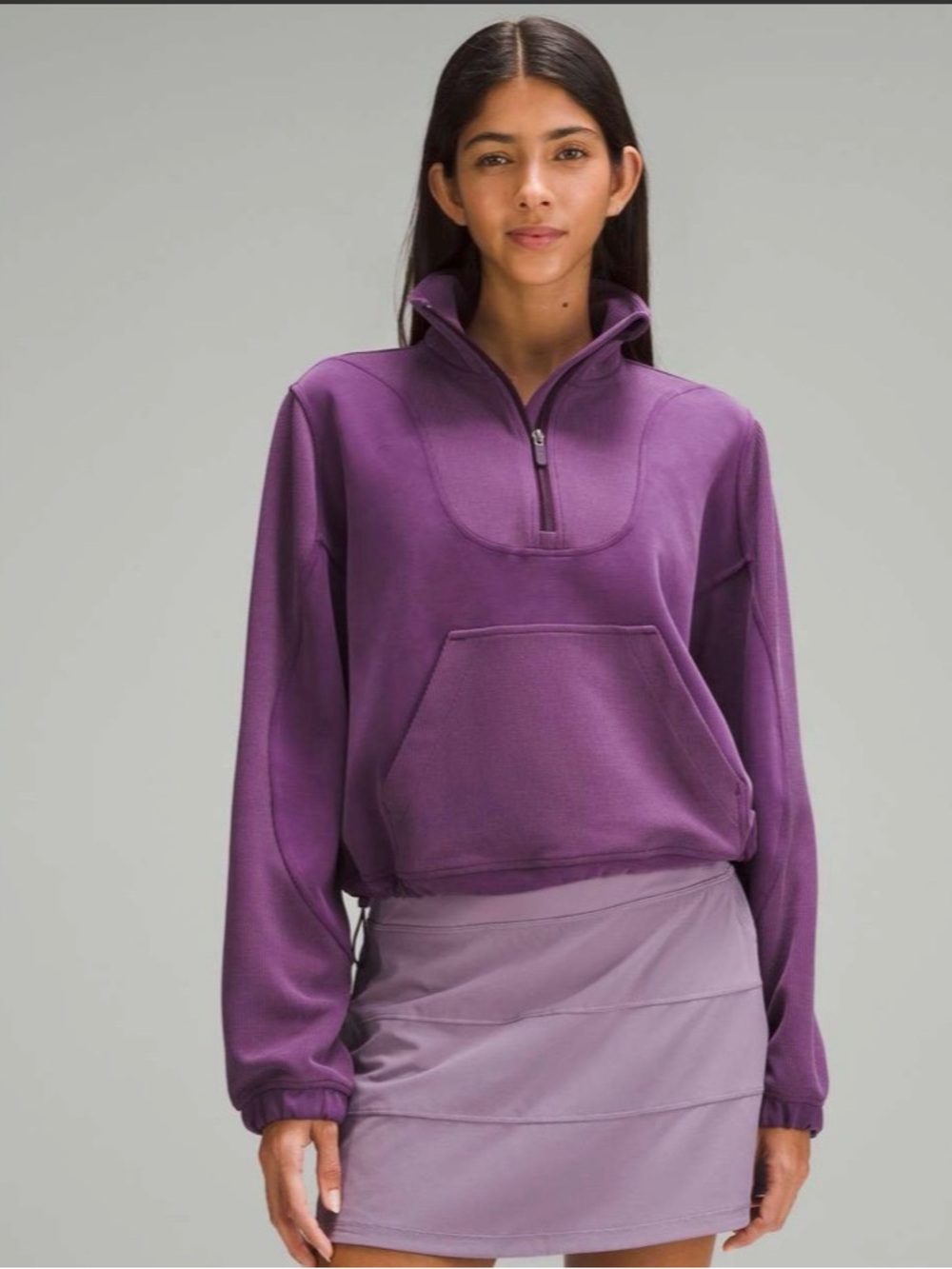 Lululemon Brushed Softstreme Ribbed Half-Zip | Sz 8 | Like New